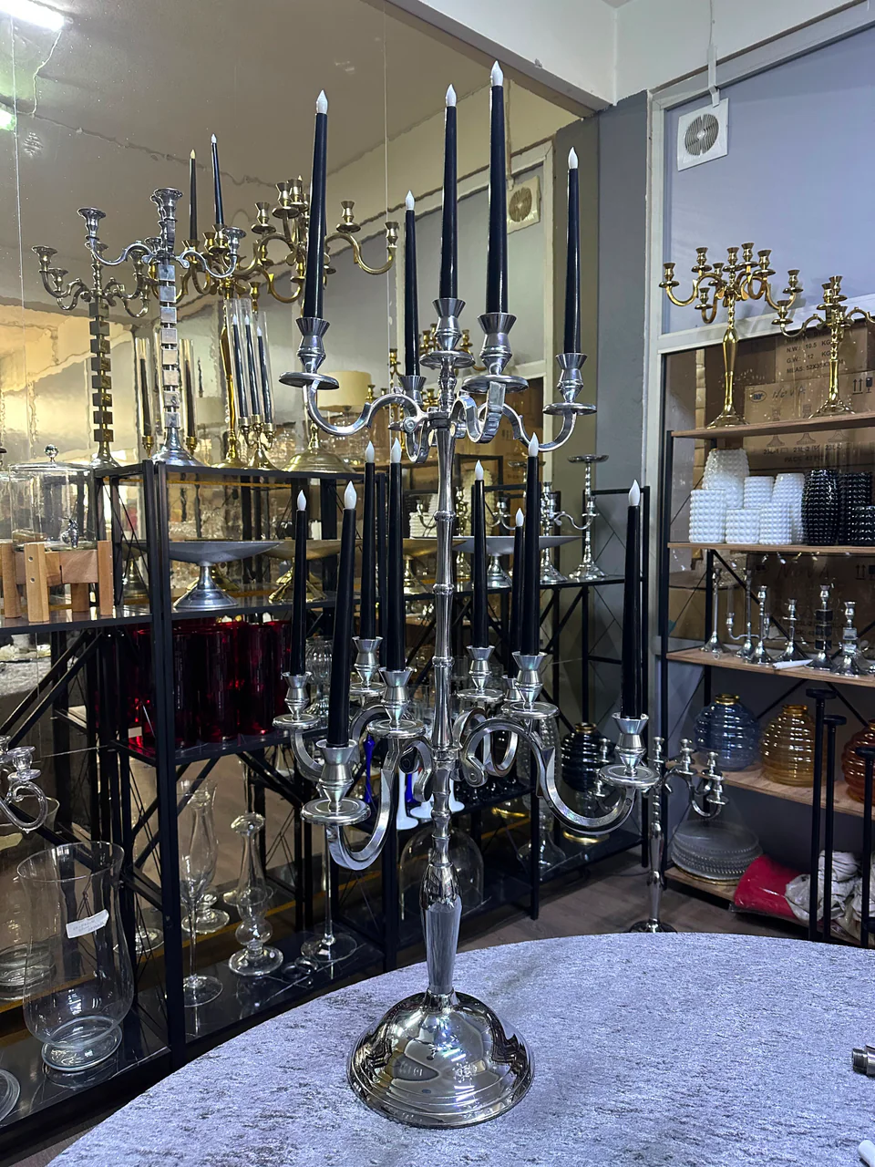 13-Head 100 cm Aluminium Candelabra