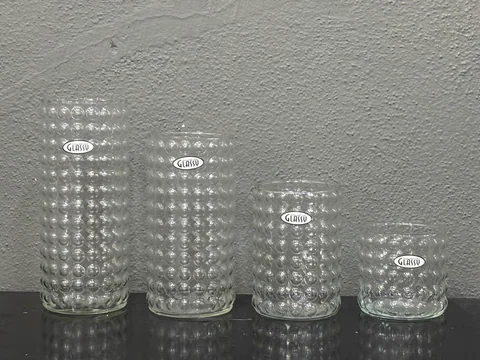 Bubble Glass Cylinder