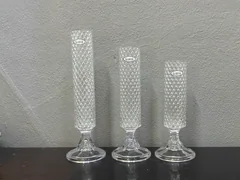 Cilindro de vidro Diamond com pé Ø7