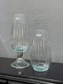 مزهرية Optical Stone الزجاجية