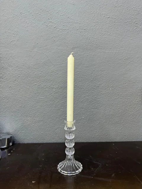 Castiçal individual de vidro; Vidro, Altura 15 cm — imagem do produto 1/2